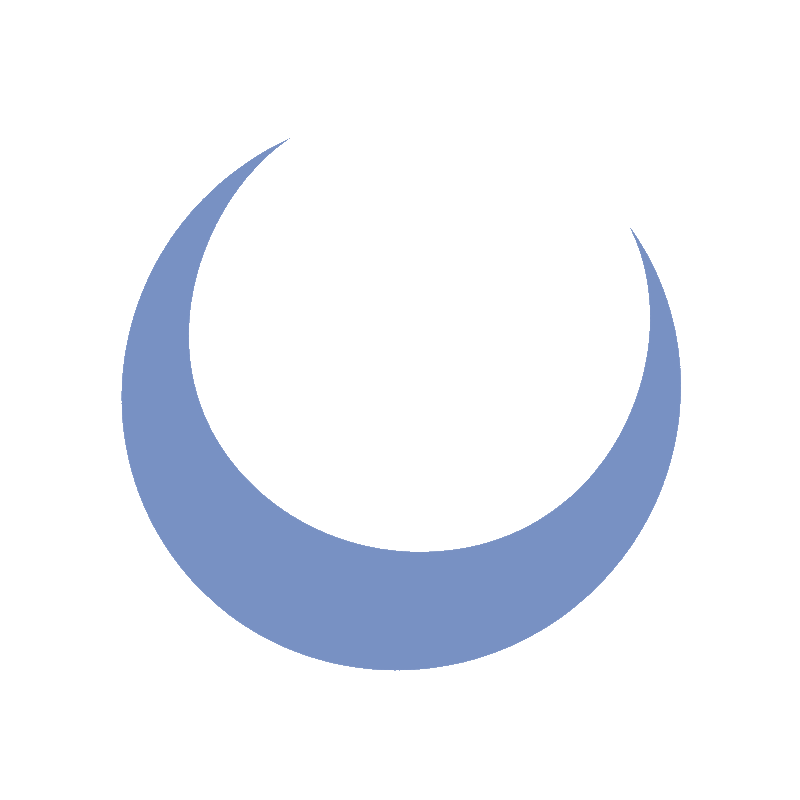 Lua deitada